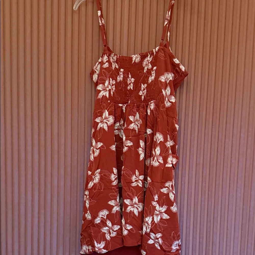 Floral Rust Colored SunDress - Picture 4 of 4